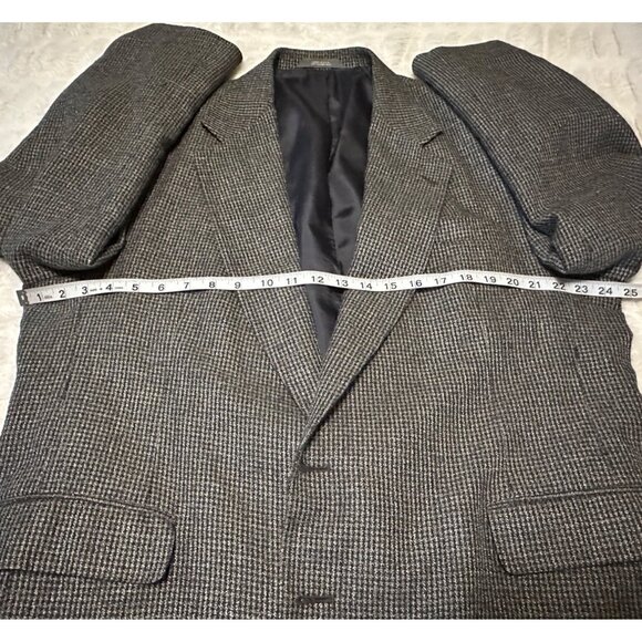 Men's Haggar Clothing Co. Suit Jacket Check Pattern Polyester Size XL/XXL (READ) - Picture 12 of 16
